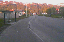 Sydpissen bus stop, South Tromsøya